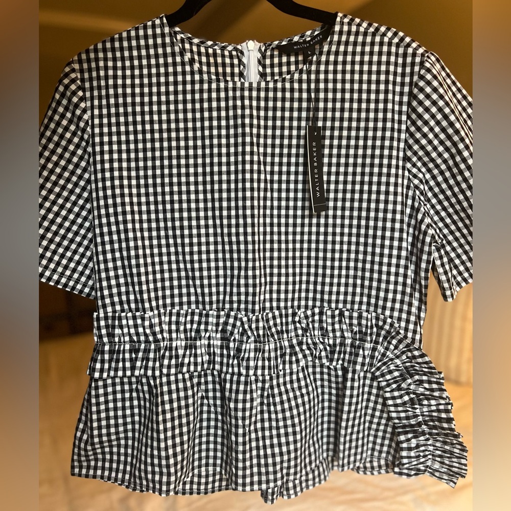 NWT!!!! Walter Baker “Chelsea” gingham top